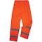 Ergodyne Lightweight Hi-Vis Rain Pants - Class E, 150D Oxford Polyester, Polyurethane, Elastic Waist Closure 8916 - alternate 1